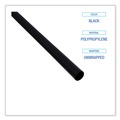 Cutlery | Boardwalk BWKSTRU525B10 5.25 in. Single Tube Polypropylene Stir-Straws - Black (1000/Pack, 10 Packs/Carton) image number 6