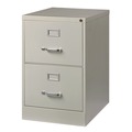 Office Filing Cabinets & Shelves | Alera 26136 15 in. x 25 in. x 28.38 in. Legal-Size 2-Drawer Economy Vertical File - Light Gray image number 2