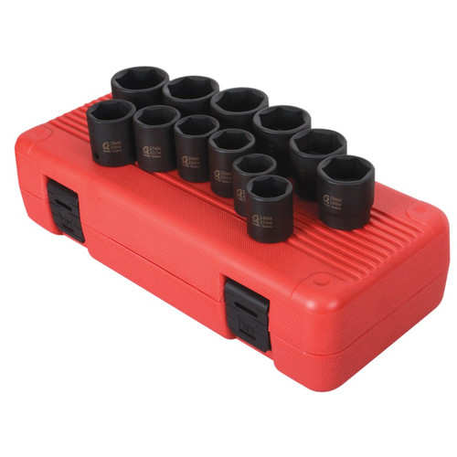 Sockets | Sunex 2692 12-Piece 1/2 in. Drive Metric Impact Socket Set image number 0