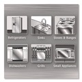 Bulk Savings Pricing 2 | WEIMAN 92A 1-Ply 7 in. x 8 in. Stainless Steel Wipes - White image number 4