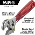 Adjustable Wrenches | Klein Tools D506-4 4 in. Plastic Dipped Adjustable Wrench - Transparent Red Handle image number 1