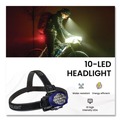 Work Lights | GoGreen Power GG-113-10HLBL LED Headlights, 3 AAA Batteries (Included), Blue image number 3