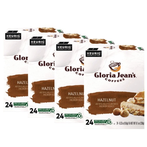 Coffee | Gloria Jean's 5000330068 Coffee K-Cups - Hazelnut (96/Carton) image number 0