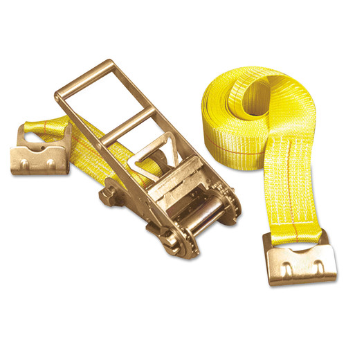 Material Handling | Keeper Inc, The 04637 3 in. x 27 ft. 5000 lbs. Flat Hook Ratchet Tie Down Strap image number 0