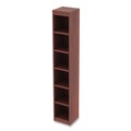 Office Filing Cabinets & Shelves | Alera ALEVA67212MC 11.81 in. x 11.81 in. x 71.73 in. Valencia Series 6 Shelf Narrow Profile Bookcase - Medium Cherry image number 1
