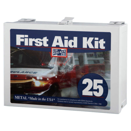 First Aid | Pac-Kit 6086 159-Piece 25 Person ANSI Industrial First Aid Kit with Non-Gasketed Case (1 Kit) image number 0