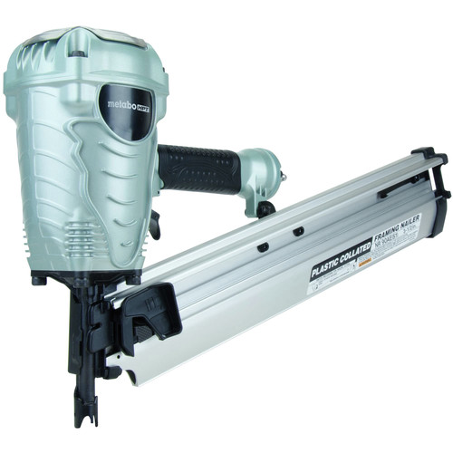 Factory Reconditioned Metabo HPT NR90AES1M 2 in. to 3-1/2 in. Plastic Collated Framing Nailer image number 0