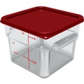 Bulk Savings Pricing 2 | Carlisle 1195207 8.75 in. x 8.75 in. x 7.31 in. 6 qt. Squares Polycarbonate Food Storage Container - Clear image number 2