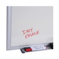 Office Jansan | Universal UNV44618 24 in. x 18 in. Deluxe Melamine Dry Erase Board - White Surface, Aluminum Frame image number 1