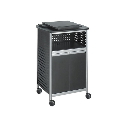  | Safco 8922BL Scoot Multipurpose Lectern, 28-3/4w X 22d X 49-3/4h, Black/silver image number 0
