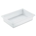 Food Trays, Containers, and Lids | Rubbermaid Commercial FG350800WHT 8.5 Gallon 26 in. x 18 in. x 6 in. Food Tote Boxes - White image number 0