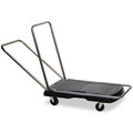 Utility Carts | Rubbermaid Commercial FG440000BLA Utility-Duty 250 lbs. Capacity Home/Office Cart - Black image number 1