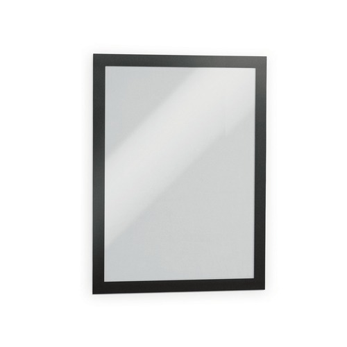 Office Furniture Accessories | Durable 464701 DURAFRAME MAGNETIC Sign Holder Frame 13.39 x 17.87 Black Frame 2/Pack image number 0