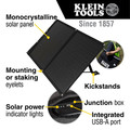 Jobsite Accessories | Klein Tools 29250 60W Portable Solar Panel image number 2