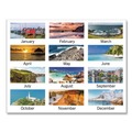 Office & Office Supplies | AT-A-GLANCE 89803 12-Month (Jan-Dec): 2026 22 in. x 17 in. Seascape Panoramic Photography Seascape Panoramic Desk Pad - White Sheets, Clear Corners image number 2
