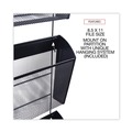 Office Jansan | Universal UNV20011 14.13 in. x 3.38 in. x 8.5 in. Mesh Three-Pack Wall Files - Letter Size, Black (1/Set) image number 6