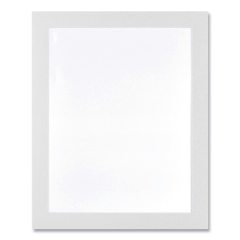 Deflecto Self Adhesive Sign Holders with 11 in. x 17 in. Insert - Clear with White Border (2/Pack)