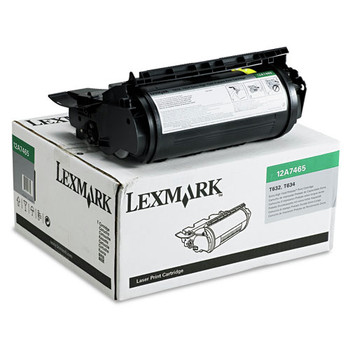 Lexmark 12A7465 T632/634/X632/X634 Return Program 32000 Page Extra High Yield Toner Cartridge - Black