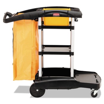 CLEANING CARTS | Rubbermaid Commercial FG9T7200BLA High Capacity Cleaning Cart - Black