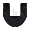 Office Jansan | Boardwalk PSCM-P-000I006M-00-21430 22 in. x 22 in. Rubber Commode Mat 2.0 - Black (6/Carton) image number 1