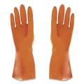 Cleaning Gloves | Ansell 192085 Alphatech 87-208 Heavyweight Gloves - Large, Orange (144 Pairs/Carton) image number 3