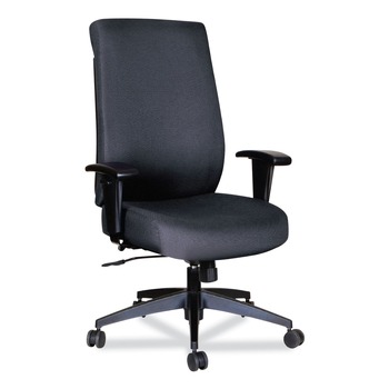 Alera ALEHPS4101 Wrigley Series 275 lbs. Capacity High Performance High-Back Synchro-Tilt Task Chair - Black