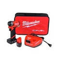 Impact Wrenches | Milwaukee 2552-22 M12 FUEL Brushless Lithium-Ion 1/4 in. Cordless Stubby Impact Wrench Kit with (1) 2 Ah and (1) 4 Ah Batteries image number 0