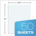 Notebooks & Pads | TOPS 35081 8.5 in. x 11 in. (8 sq/in., 1 sq/in.) Cross Section Quadrille Rule Pads - White (50 Sheets/Pad) image number 2