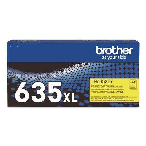 Ink & Toner | Brother TN635XLY 4,500 Page-Yield High-Yield Toner - Yellow image number 0