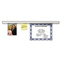 Office Jansan | Advantus 1025 1.5 in. x 12 in. Grip-A-Strip Display Rails - Satin Aluminum image number 2