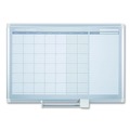 Office Jansan | MasterVision GA0397830 36 in. x 24 in. Silver Frame Monthly Planner image number 0