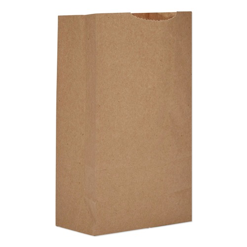 Storage Accessories | Ross & Wallace Paper Products 130303500PK/BL 4.74 in. x 2.91 in. x 8.66 in. #3 Size Extra-Heavy-Duty Grocery Paper Bags - Kraft (500/Bundle) image number 0