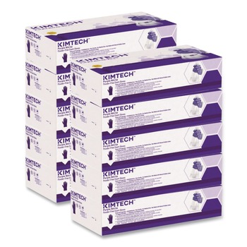Ansell 55084 6 mil Thick 9.5 in. Long Powder-Free PURPLE NITRILE Exam Gloves - Extra Large, Purple (90/Box)