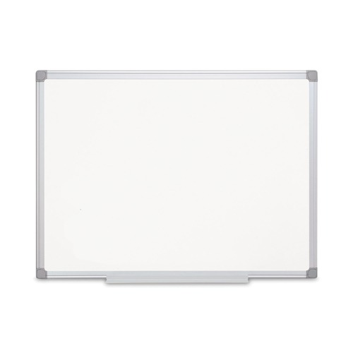 White Boards | MasterVision CR0820030 Earth Silver 48 in. x 36 in. Easy Clean Magnetic Dry Erase Boards - White Surface/Satin Aluminum Frame image number 0