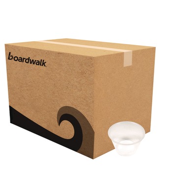 Boardwalk BWKPRTN4TS 4 oz. Polypropylene Souffle/Portion Cups - Translucent (2500/Carton)