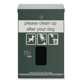 Furloo Wall-Mount Pet Waste Header Bag Dispenser - Green