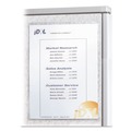 Office Jansan | C-Line 38991 Cubicle Keepers 9.2 in. x 11.41 in. Hook and Loop Backed Display - Clear (25/Box) image number 3