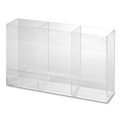Cleaning & Janitorial Supplies | Kantek AH135 10 in. x 4 in. x 16 in. Triple Glove Dispenser - Clear image number 3