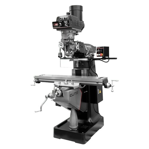 Milling Machines | JET 894318 EVS-949 Mill with 3-Axis ACU-RITE 203 (Quill) Digital Readout and X-Axis JET Powerfeed and USA Made Air Draw Bar image number 0