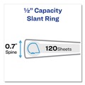 Office Jansan | Avery 79767 3 One Touch Slant Rings 0.5 in. Capacity 11 in. x 8.5 in. Heavy-Duty View Binder with DuraHinge - White image number 1