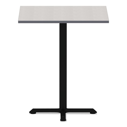  | Alera ALETTSQ36WG 35.38 in. W x 35.38 in. D Square Reversible Laminate Table Top - White/Gray image number 0