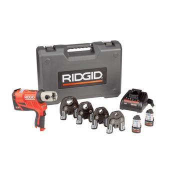 PLUMBING AND DRAIN CLEANING | Ridgid 57398 RP 240 Press Tool Kit with 1/2 in. - 1-1/4 in. ProPress Jaws