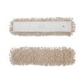  | Boardwalk BWKM365C 36 in. x 5 in. Cotton Head 60 in. Wood Handle Cotton Dry Mopping Kit - Natural (1-Kit) image number 1