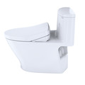 TOTO MW6423056CEFGA#01 WASHLETplus Nexus 1-Piece Elongated 1.28 GPF Toilet with Auto Flush S550e Contemporary Bidet Seat (Cotton White) image number 2