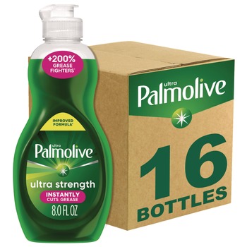 Ultra Palmolive 8 oz. Bottle Dishwashing Liquid - Fresh Scent (16/Carton)