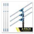 Cleaning Tools | Gritt Commercial GRI1306F183PK Pro Window Washing Kit with Swivel Squeegee and 6 ft Telescopic Pole, 18-in Wide Blade, 3/Kit image number 3