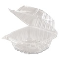 Facility Maintenance & Supplies | Dart C57PST1 ClearSeal 5.8 in. x 6 in. x 3 in. Hinged-Lid Plastic Containers - Clear (500/Carton) image number 5