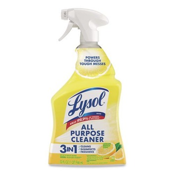 LYSOL Brand 19200-75352 32 oz. Spray Bottle Ready-to-Use All-Purpose Cleaner - Lemon Breeze