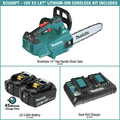 Chainsaws | Makita XCU08PT 18V X2 (36V) LXT Brushless Lithium-Ion 14 in. Cordless Top Handle Chain Saw Kit with 2 Batteries (5 Ah) image number 1