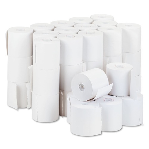 Office & Office Supplies | PM Company 7702 3 in. x 150 ft. Impact Bond Paper Rolls - White (50/Carton) image number 0